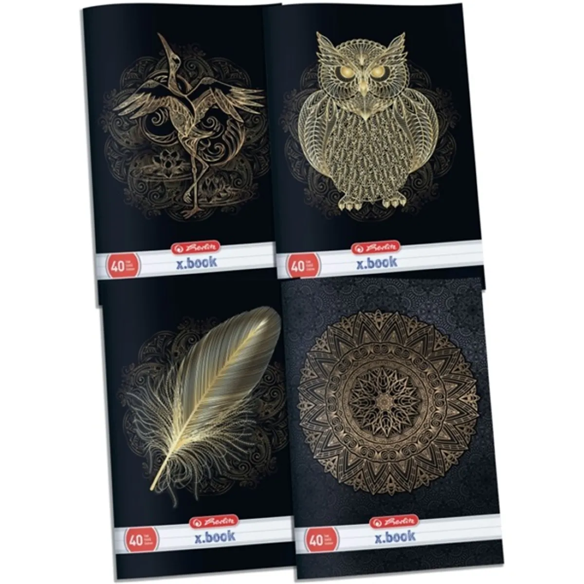 Herlitz Black&Gold A4 40lapos vonalas füzet #1