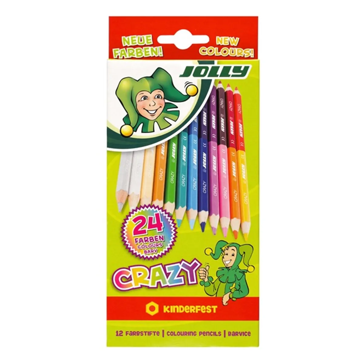 Jolly Superstick Crazy 12 db/24 szín kétvégű színesceruza készlet #1