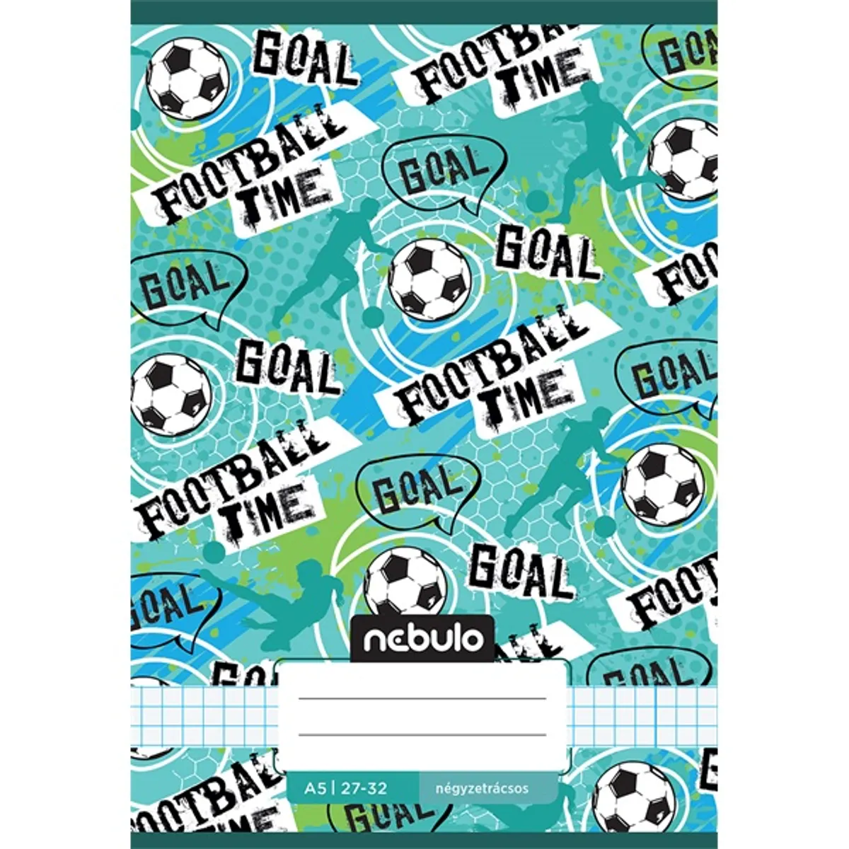 Nebulo Vagány minták II A5 27-32 tűzött kockás füzet #2