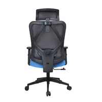 IRISOffice Eclipse kék/fekete ergonómikus, szövet-hálós irodai forgószék fej és háttámasszal #5