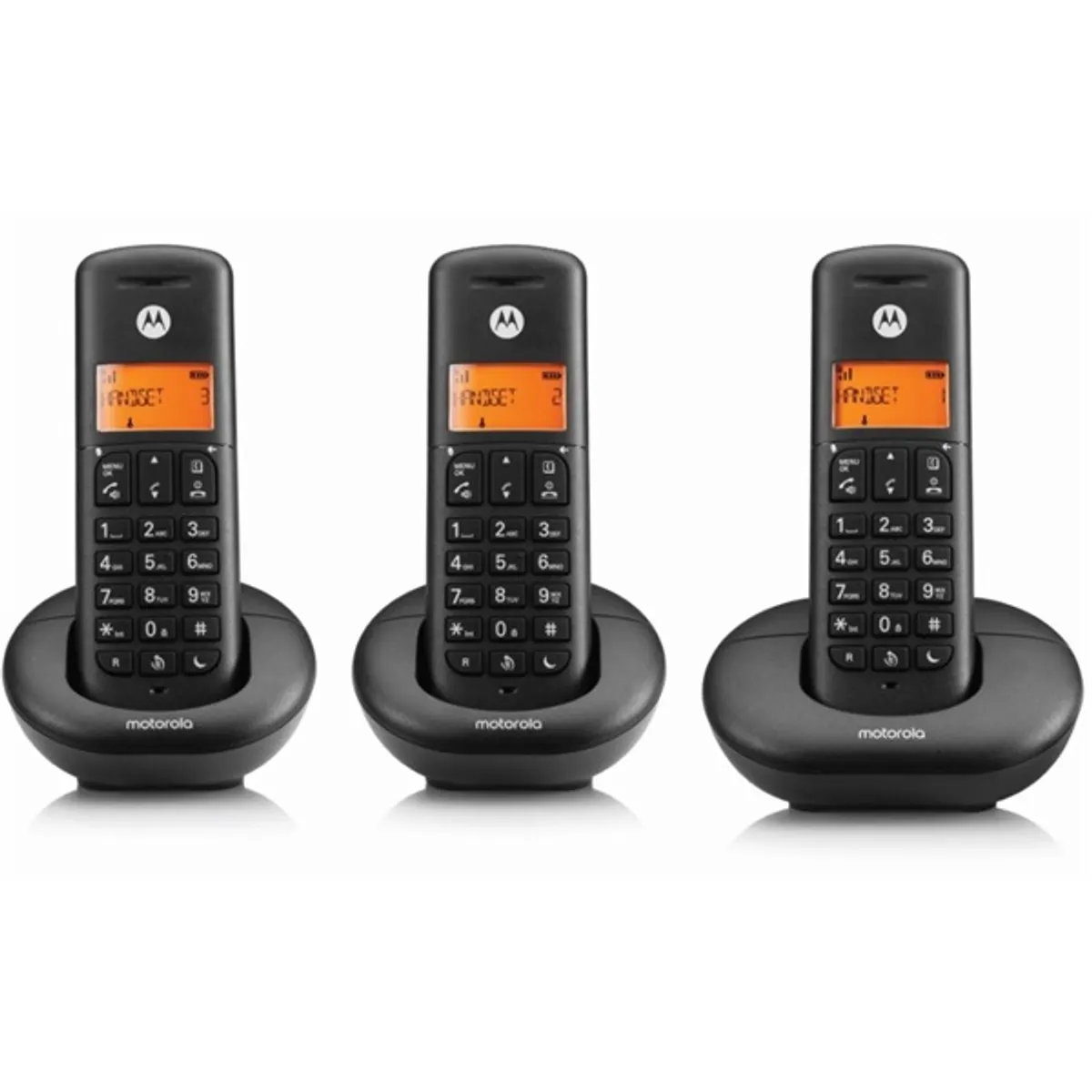 Motorola E203 fekete vezeték nélküli telefon #1