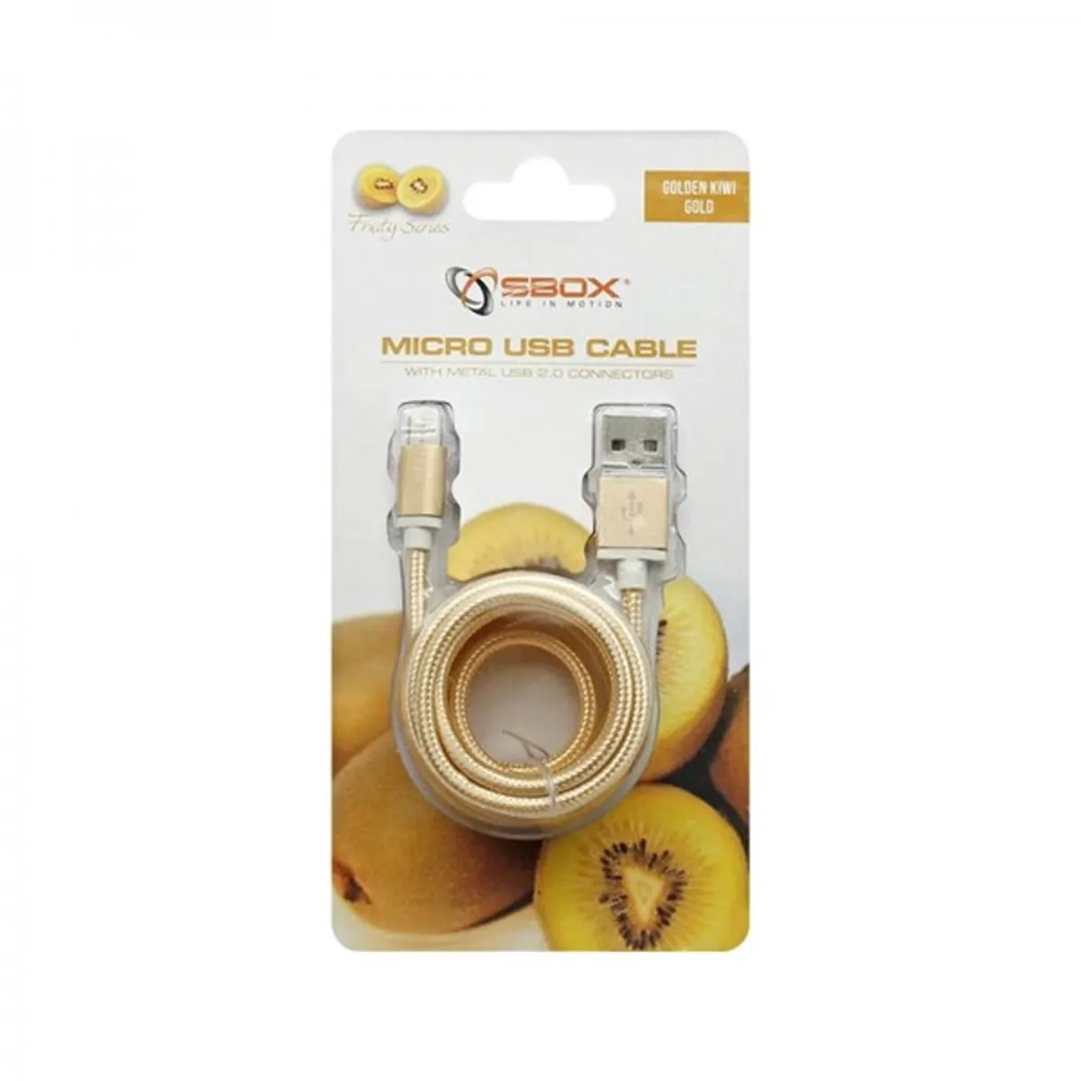 Sbox USB AM-MICRO-15G 1,5m arany Micro USB kábel #2