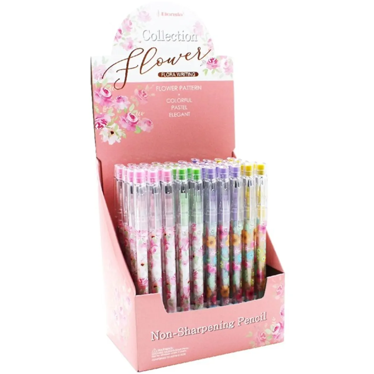 ICO Bensia virág mintás Pcvd93 DP50 tolóbetétes radíros ceruza #1