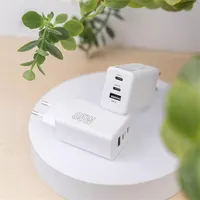 Maxlife ML081100 65W 2xType-C + USB fehér gyorstöltő adapter #4
