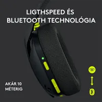 Logitech G435 Lightspeed Wireless fekete gamer headset #2