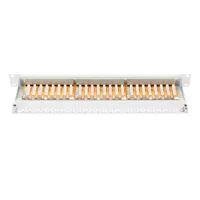 DIGITUS 19" 1U 24port Cat.6 kompakt szürke árnyékolt Patch Panel #5