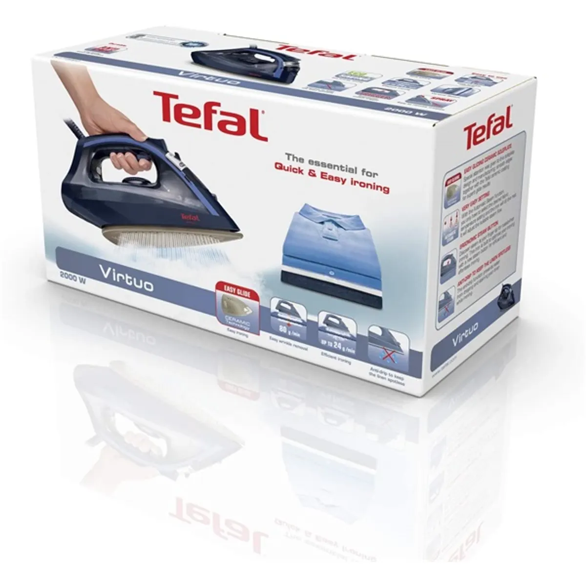 Tefal FV1739E0 Virtuo sötétkék gőzölős vasaló #6