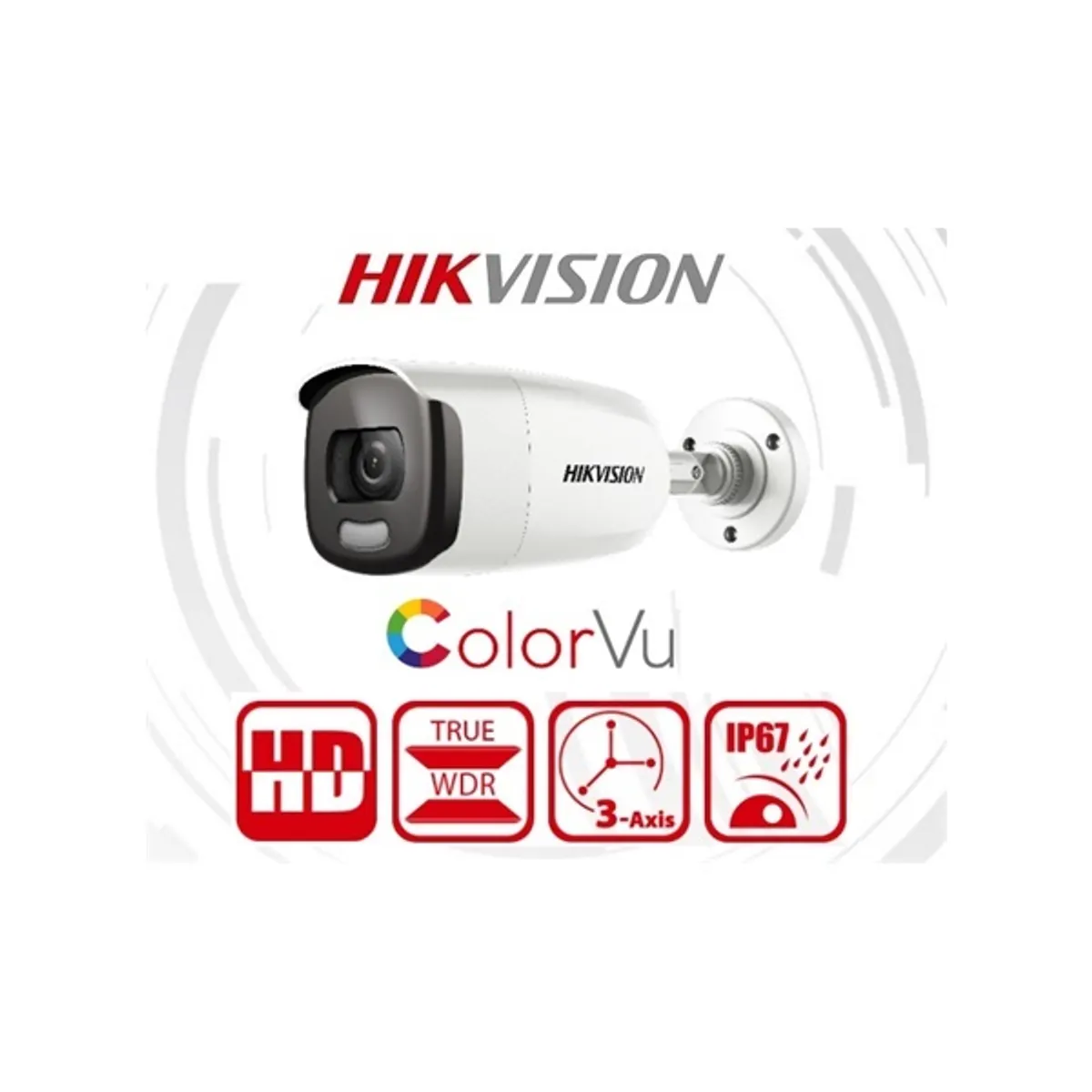 Hikvision DS-2CE12DFT-F kültéri, 2MP, 3.6mm, fehér led 40m, ColorVu 4in1 HD analóg csőkamera #1