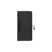 Lanberg 19" 4U+3U SZÉL:540mm MÉLY:200mm MAG:400mm fémajtós fekete fali rack szekrény #6