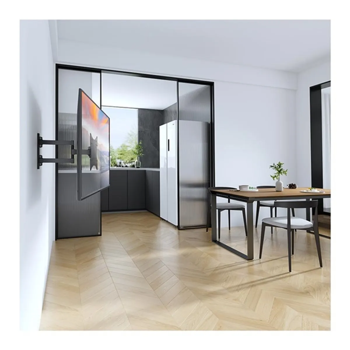 Stell SHO 4540 23"-42" VESA 200x200 kihúzható fali konzol #5