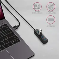 Axagon HUE-M1AL 4 portos USB3.2 Gen 1 mini HUB #4