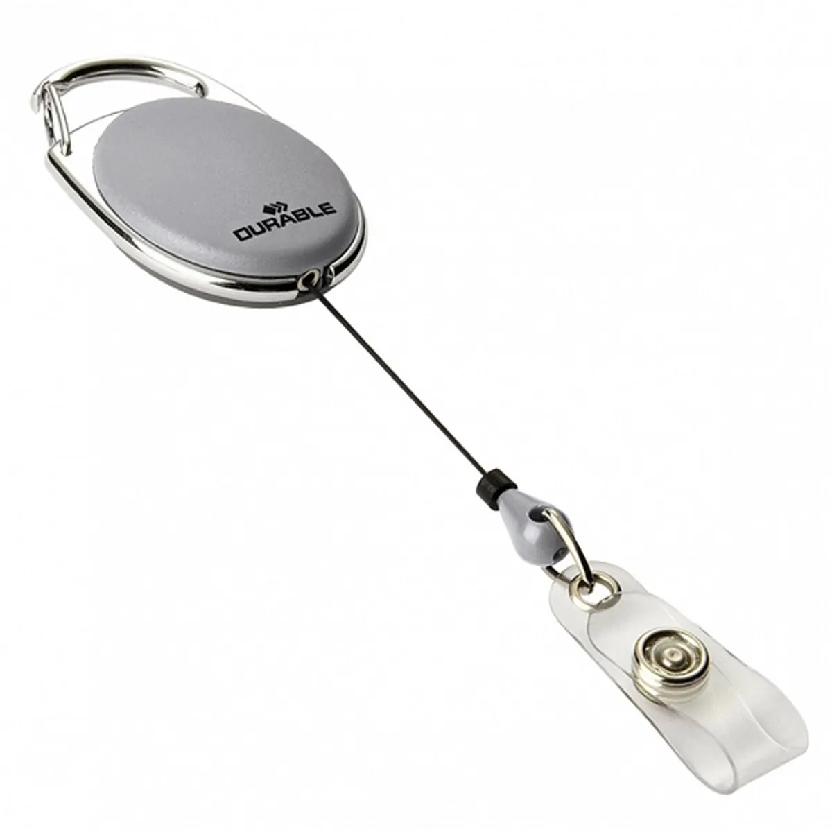 Durable Style jojós patentos 1db szürke névkitűző tartó #1