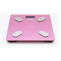TOO BFSC-222-P-BT rózsaszín bluetooth-os testösszetétel-elemző mérleg