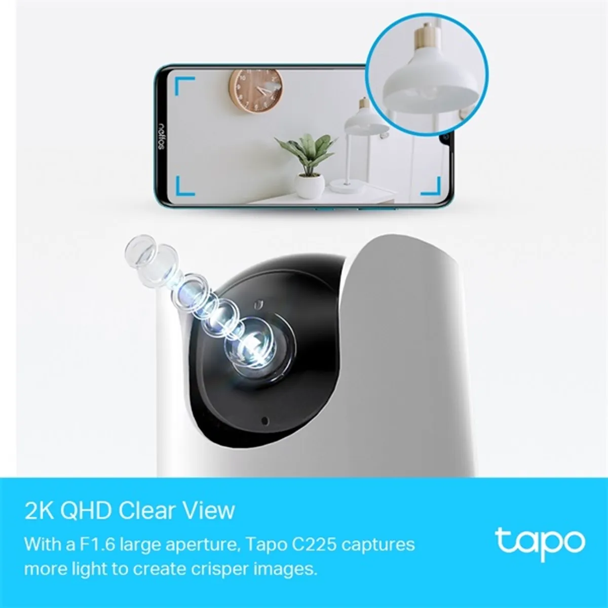 TP-Link Tapo C225 otthoni fehér AI biztonsági Wi-Fi kamera #2