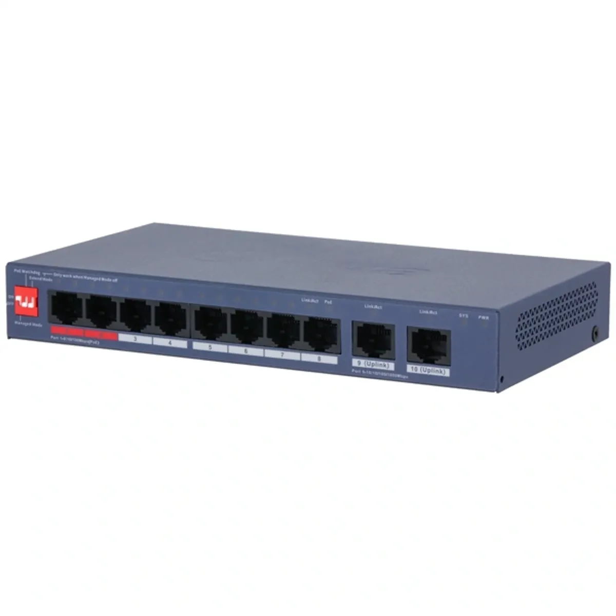 Dahua CS4010-8ET2GT-110 8x10/100 Mbps PoE + 2x1 Gbps uplink/110W/Cloud Managed PoE Switch #1