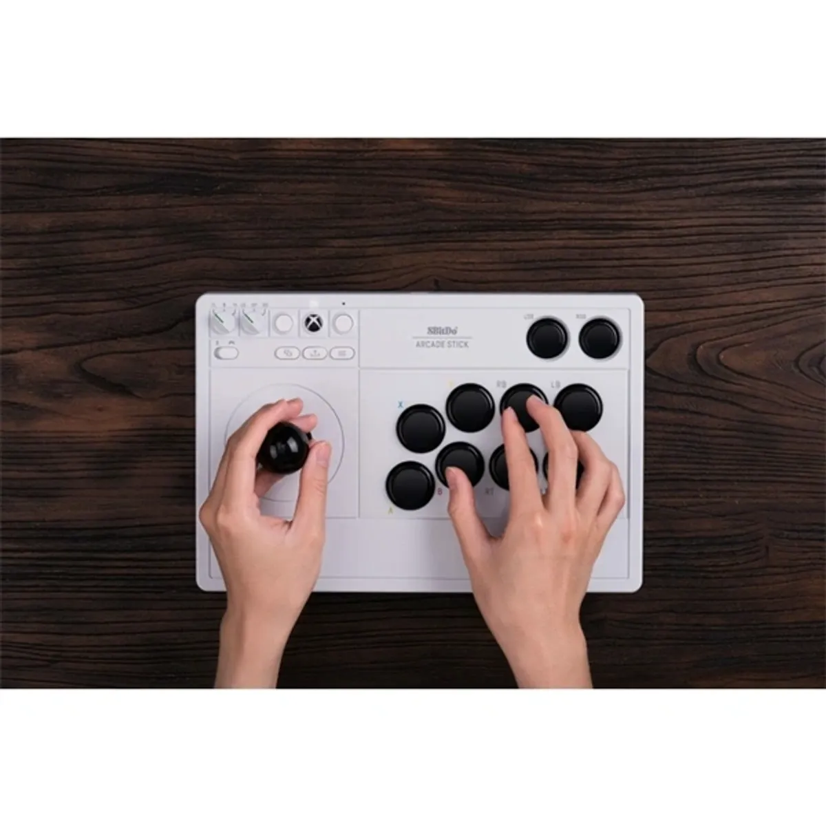 8BitDo Arcade Stick Xbox Series X|S / Xbox One / PC fehér vezeték nélküli kontroller #5