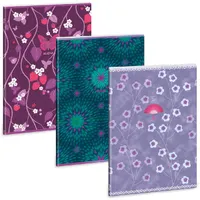 Ars Una Purple Bloom mix 5251 A4 extra kapcsos ponthálós füzet #3