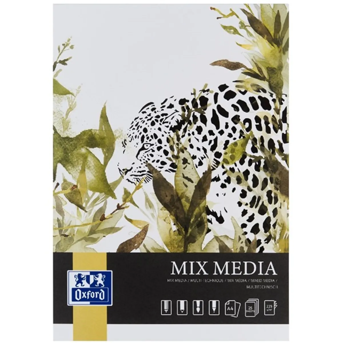 Oxford Art Mixed media A4 25 ív 225 g rajzlaptömb #1