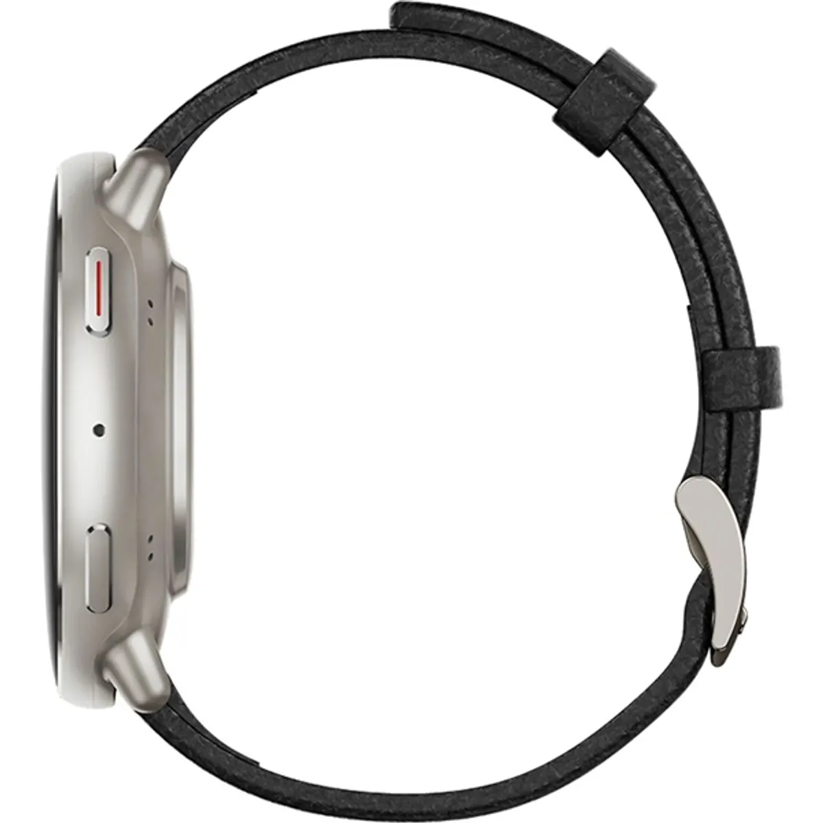 Amazfit Active 2 NFC fekete bőr szíjas okosóra #3