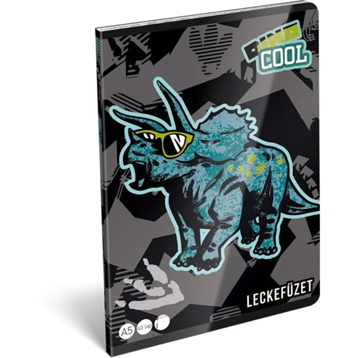 Lizzy Dino Cool 22971999 FSC A5 40 lapos tűzött lecke füzet #1