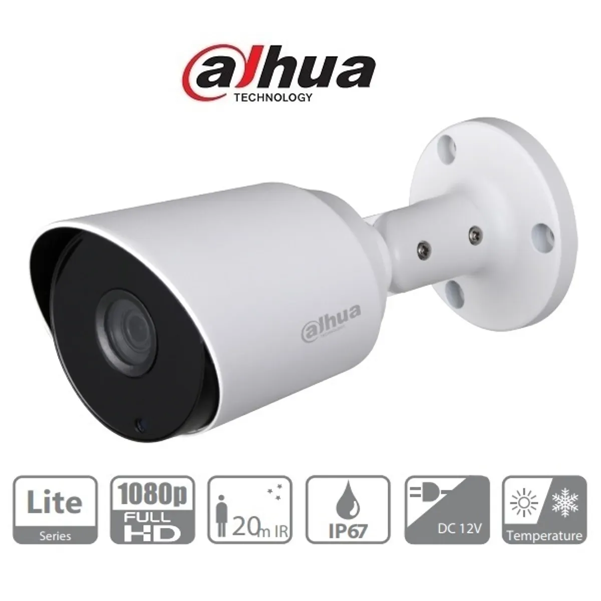 Dahua HAC-HFW1200T kültéri, 2MP, 2,8mm, IR20m, 4in1 HD analóg csőkamera #2
