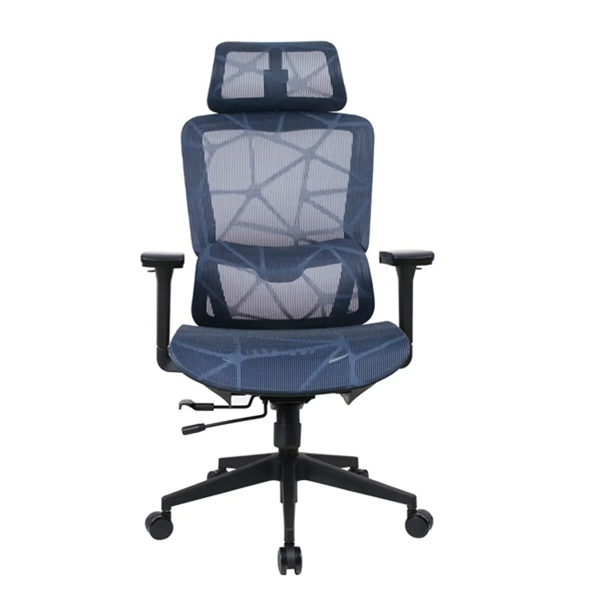 IRISOffice Helix kék ergonómikus, szövet-hálós irodai forgószék fej és háttámasszal #1