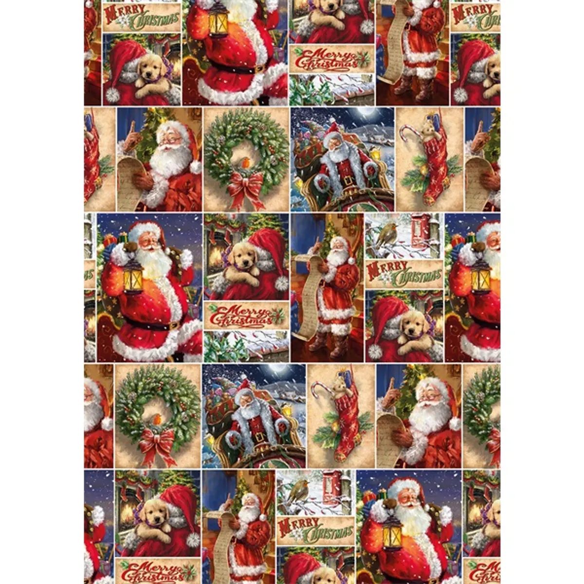 IRIS Karácsonyi tekercses csomagolópapír,  200x70cm, különböző mintákkal, 60g/m2 #4