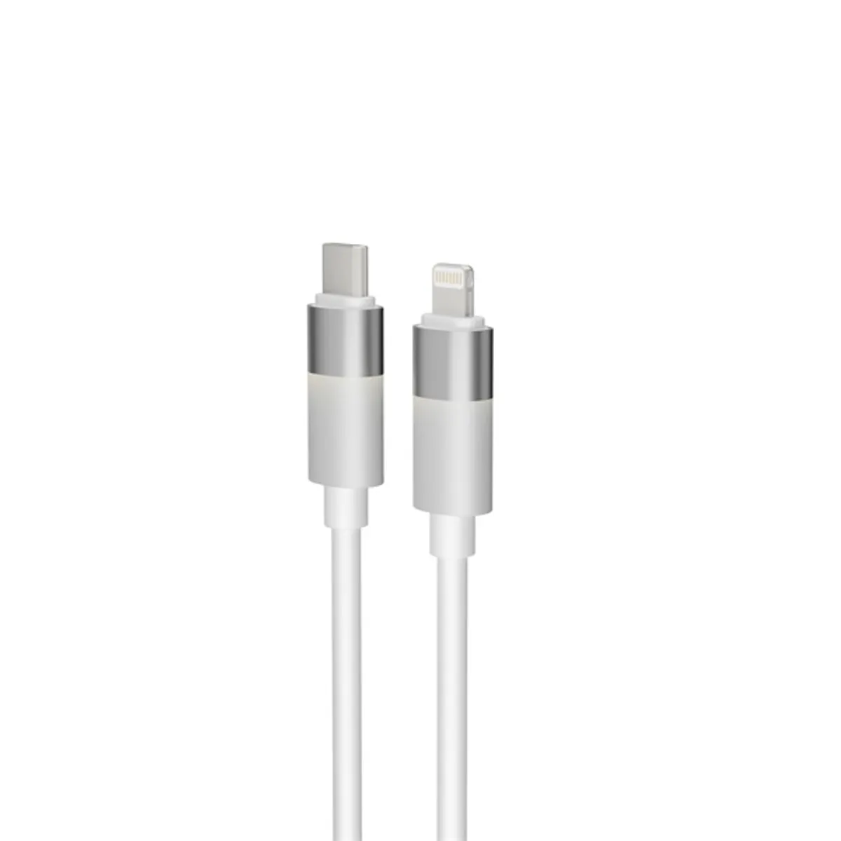 AVAX CB315 GLOWY 2m 27W USB-C - Lightning fehér gyorstöltő kábel #4