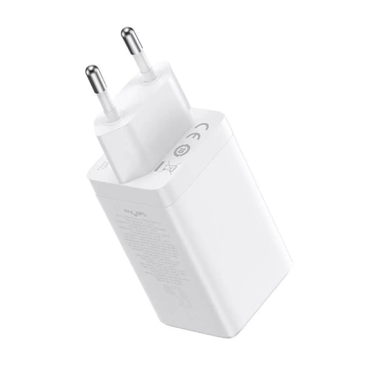 Baseus CCGP120202 GaN5 Pro 65W 2xUSB C/USB fehér töltő #3