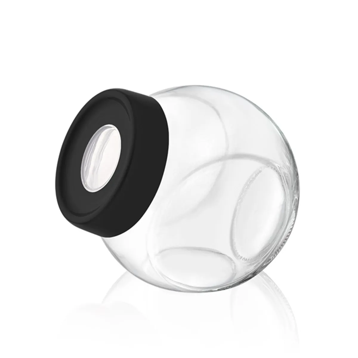 IRIS C-00225 Ring billenthető üveg tároló 750ml, fekete, elfántcsont vagy szürke színű #1