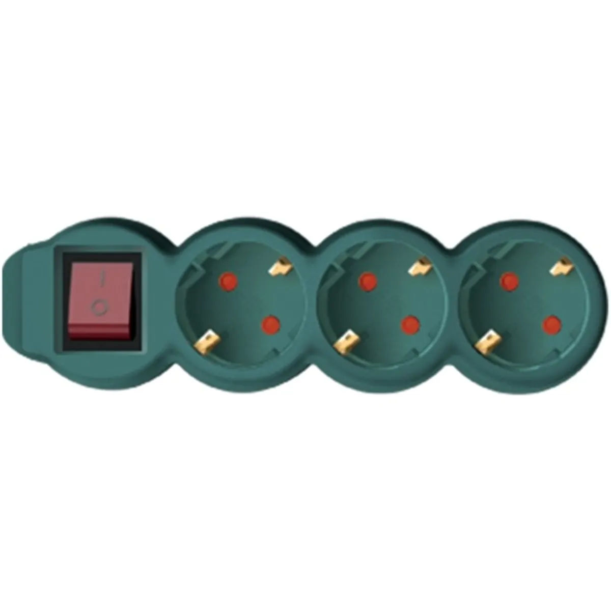 Home NV 3K-5/GR/1,5 3 aljzat 5méter 3x1,5 mm2 zöld kapcsolós elosztó #1