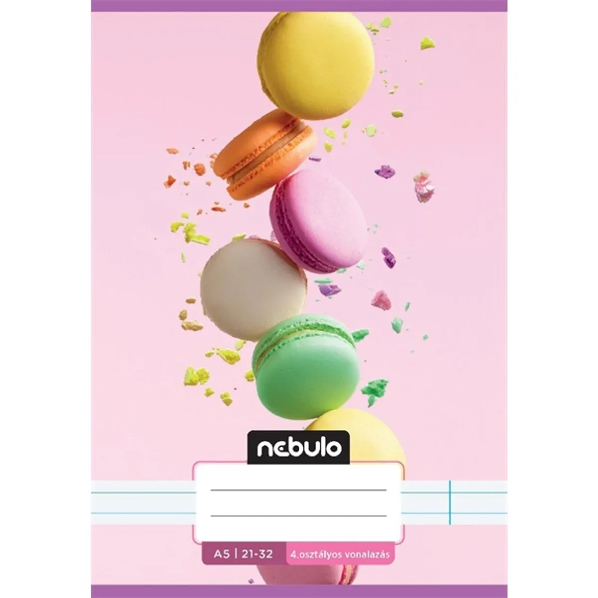 Nebulo Cuki minták I. A5 4. osztályos 21-32 tűzött vonalas füzet #4