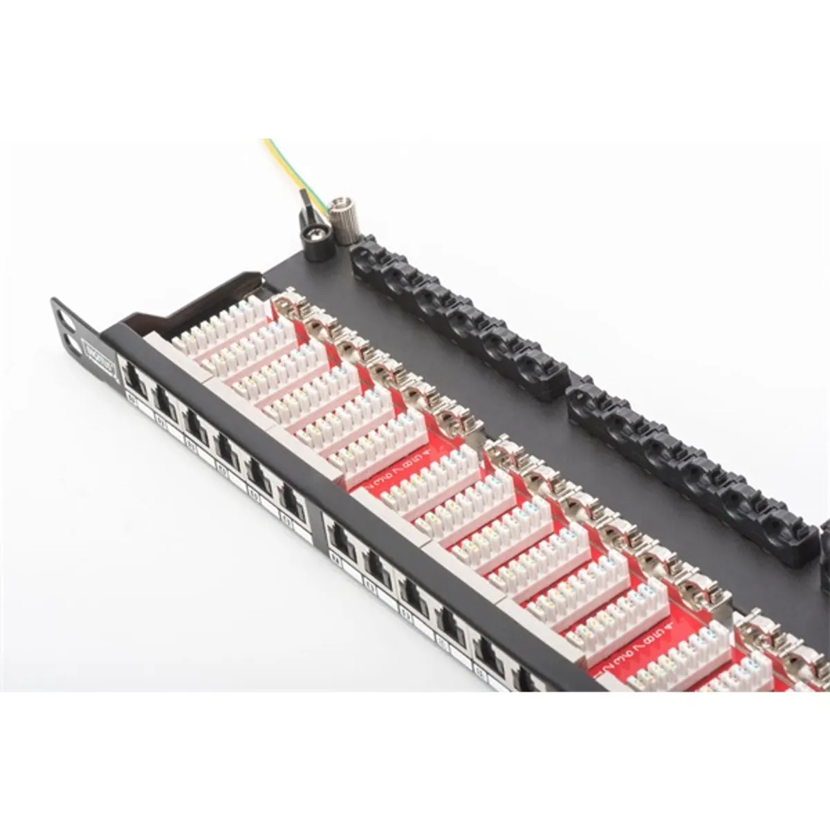 DIGITUS 19" 0,5U 24port Cat.6 HD kompakt fekete árnyékolt Patch Panel #2