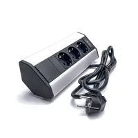 TOO VPS-314-3S IP20, 3x 2P+F, ezüst asztalra rögzíthető elosztó #2