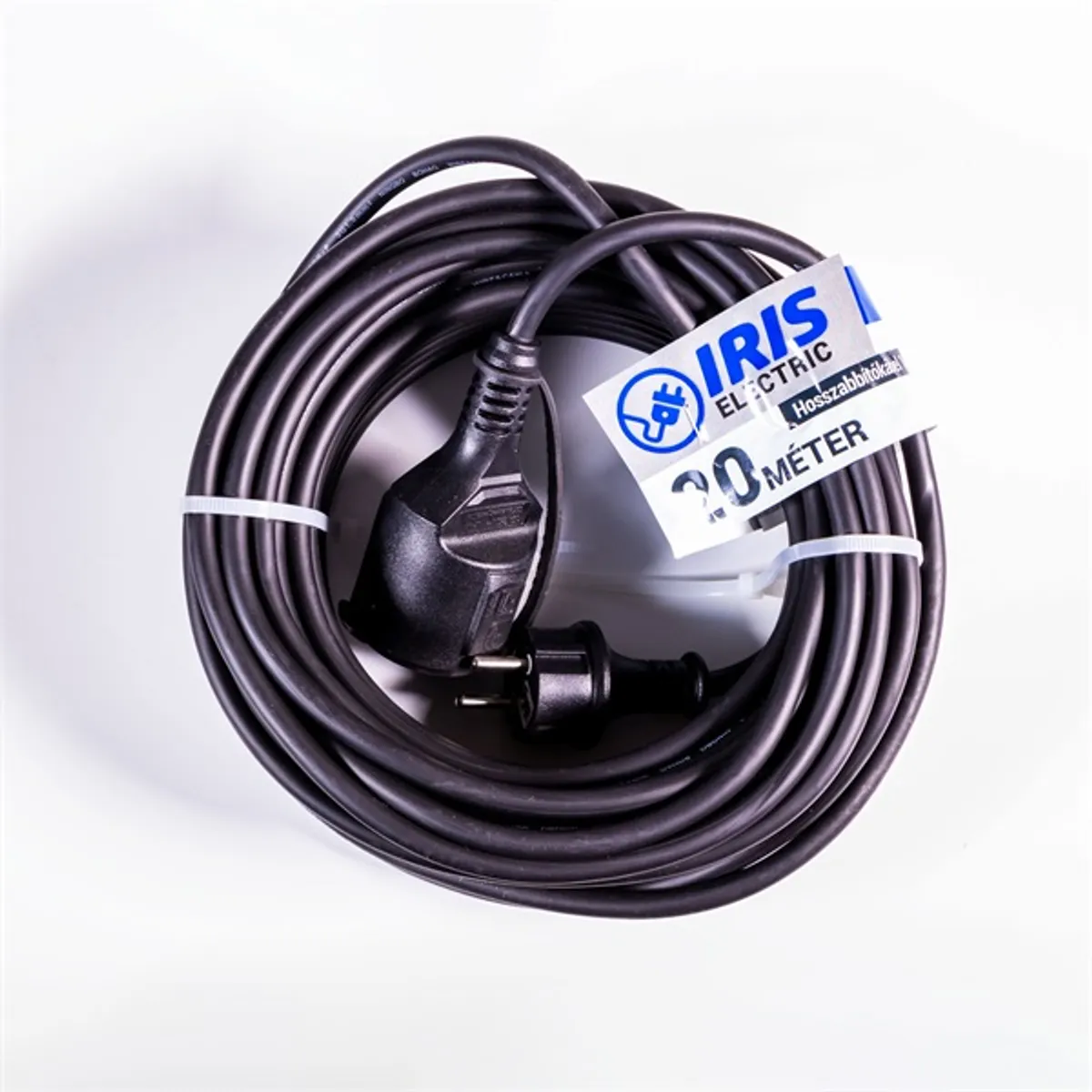 IRIS Electric IEEC-20M-16A/250V Kültéri hosszabbító 20 méteres 16A/250V, H05RR-F, IP44, fekete #2