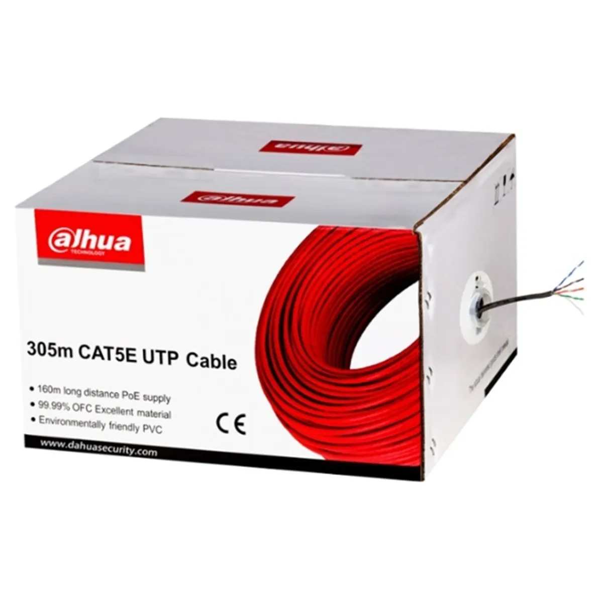 Dahua PFM920I-5EUN 305m, réz, PVC, árnyékolatlan, 4x2xAWG24 Cat.5E (U/UTP) fali kábel #1