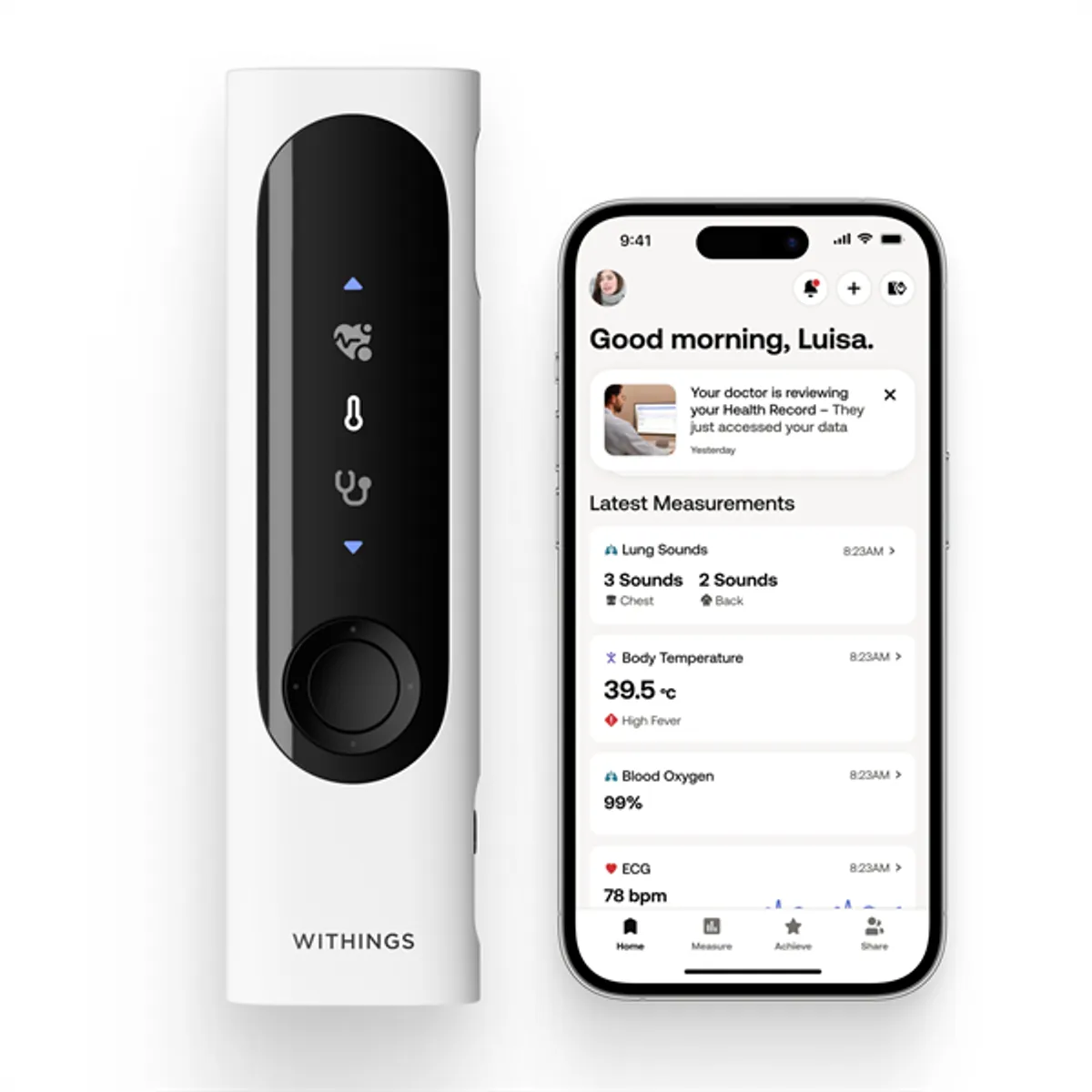 Withings SCT02-02-All-Int BeamO 4-in-1 okos lázmérő #3