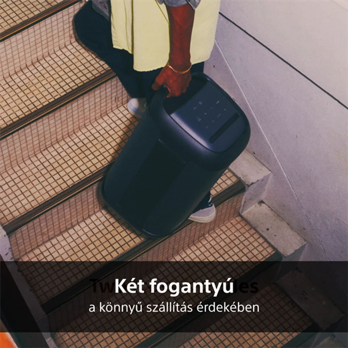 Sony SRSXV500B.CEL HighPower hordozható fekete vezeték nélküli hangszóró #7