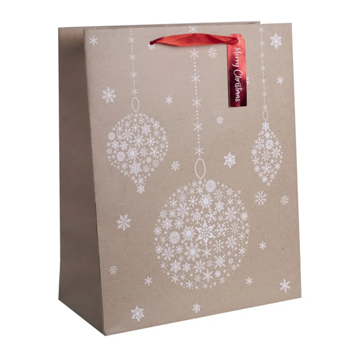 Iris natúr karácsonyi függő díszek papírtasak matt 18*23 cm #1