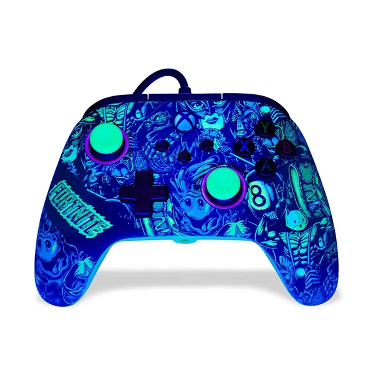 PowerA XBGP0438-02 Advantage Xbox Series X|S/Xbox One/PC vezetékes Fortnite Glow kontroller #4