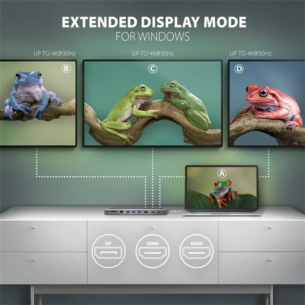 Axagon HMC-4KX3 11in1 ezüst Type C USB HUB #4