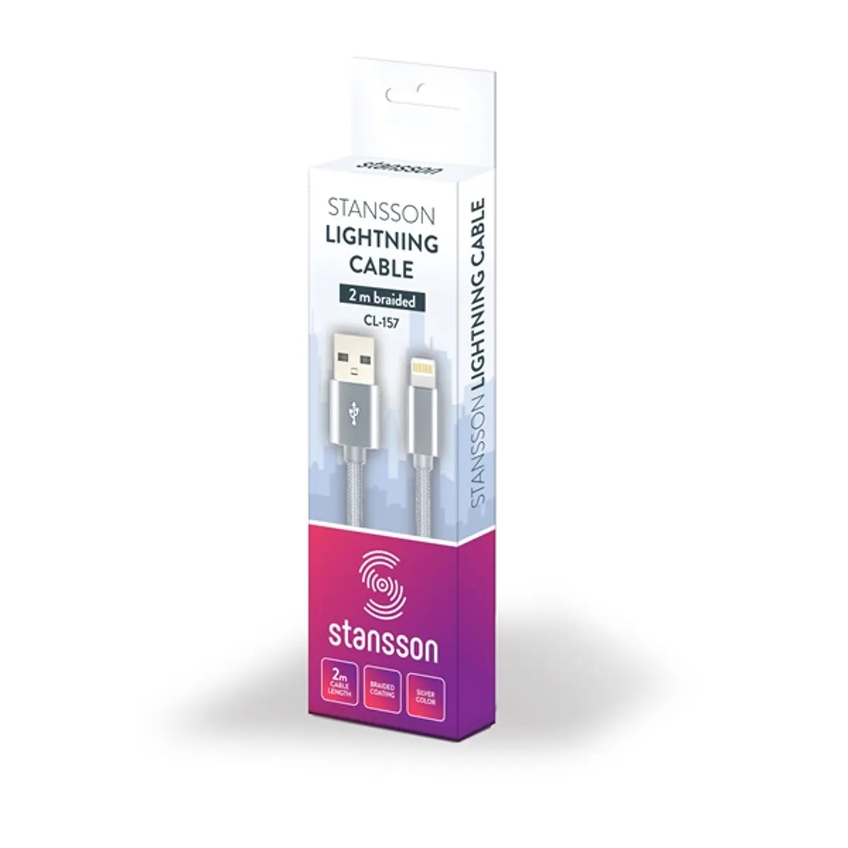Stansson 2m Lightning fonott kábel #2