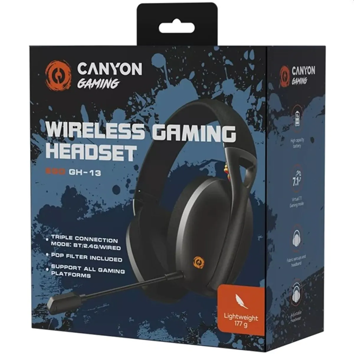 Canyon EGO GH-13 fekete 7.1 gamer headset #8