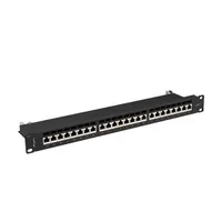 Lanberg PPS7-1024-B 19" 1U 24port Cat.7 FTP árnyékolt fekete patch panel #3