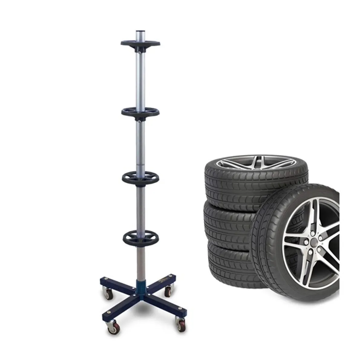 IRIS TOOLS TR-01-039 gurulós tároló 4 db kerékhez #1