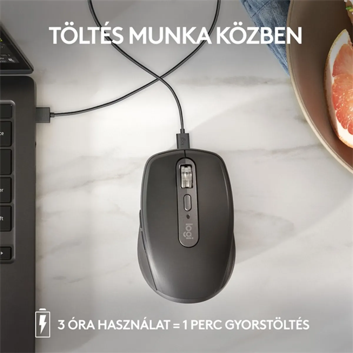 Logitech MX Anywhere 3S vezeték nélküli szürke egér #8