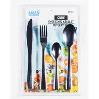 IRIS KT-559 Cube 16 db-os ezüst evőeszköz készlet #2