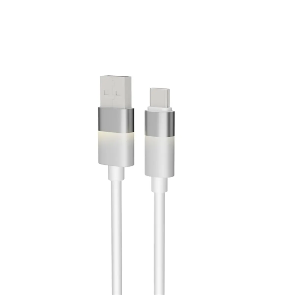 AVAX CB313 GLOWY 2m 18W USB-A - USB-C fehér gyorstöltő kábel #4