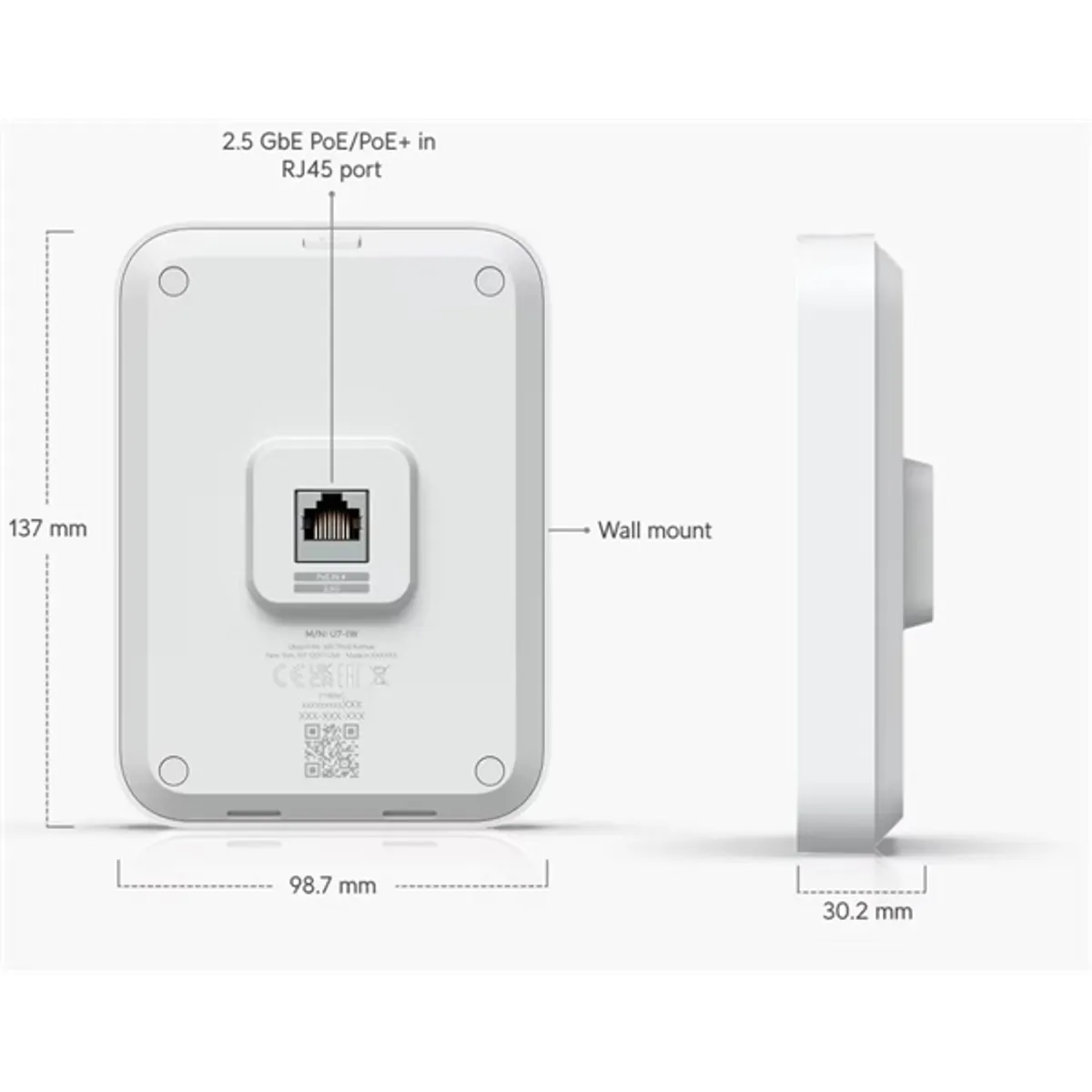 Ubiquiti U7-IW UniFi In-Wall 802.11be Wi-Fi 7 Access Point #5