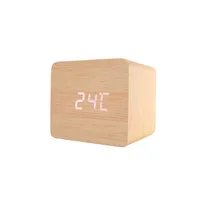 TOO DC-320LBN-Qi világosbarna digitális óra vezeték nélküli töltővel #3